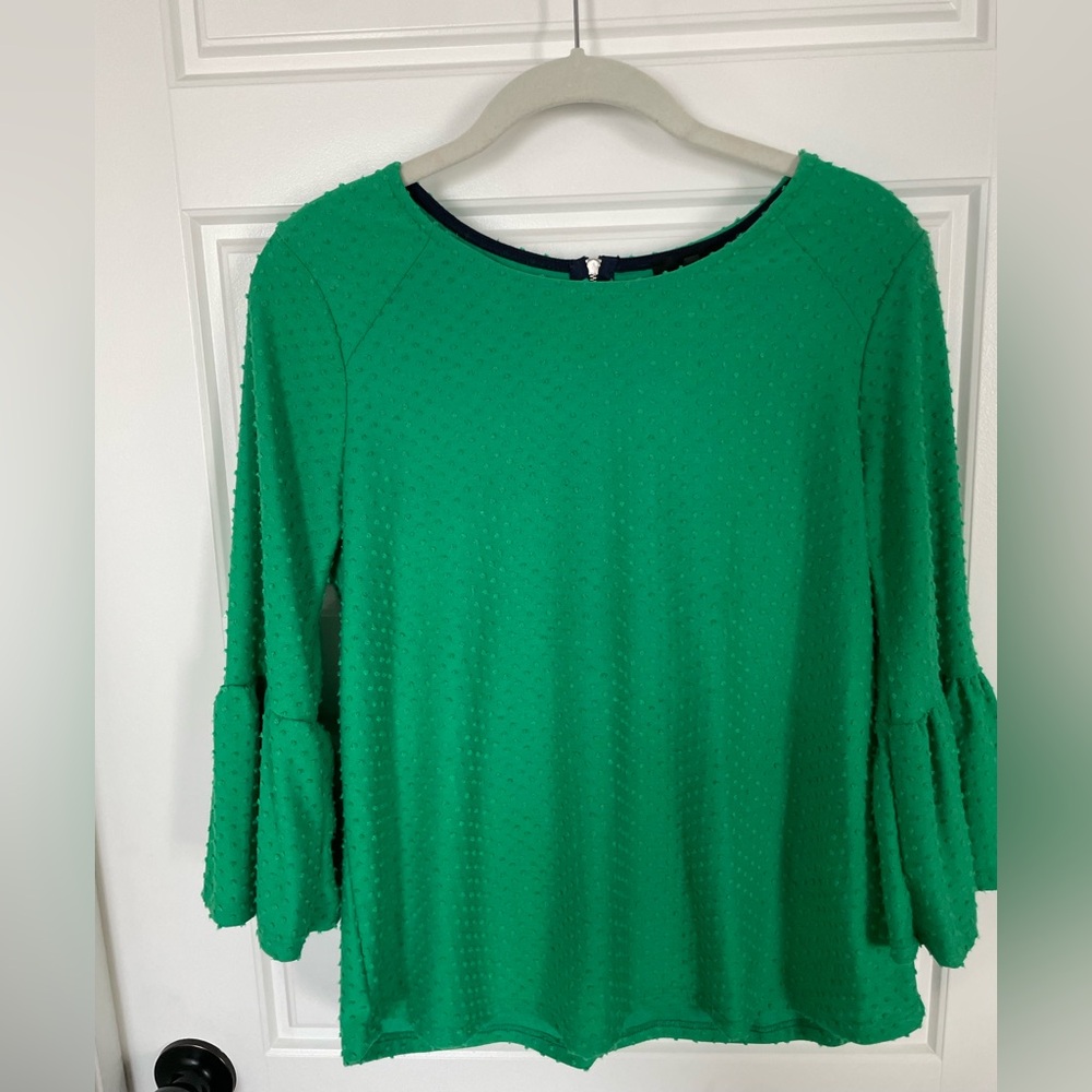 Green Textured Women's Top